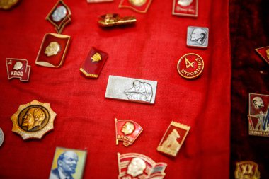 Minsk, Beyaz Rusya - 1 Mayıs 2019: Lenin ve Komsomol hareketi