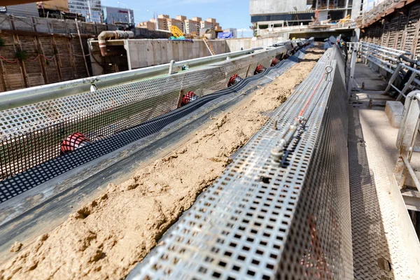 Subway tunnel in construction