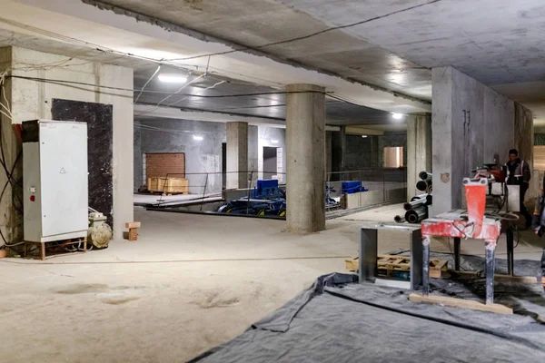 Subway tunnel in construction