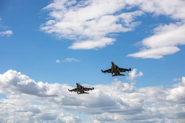 MINSK, BELARUS - 3 de agosto de 2019: Fuerza Aérea Rusa y Belorussi — Foto de Stock