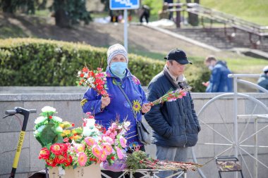 MINSK, BELARUS - 1 Mayıs 2020: Ortodoks Palm Sunday Kutlaması