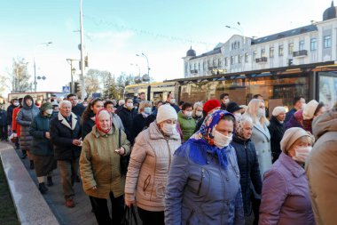 MINSK, BELARUS - 1 Mayıs 2020: Katolik Yükseliş Günü alayı