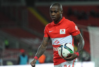 Rusya, Moskova, Mart, 2017: İleri, Spartak futbol kulübü Quincy Promes