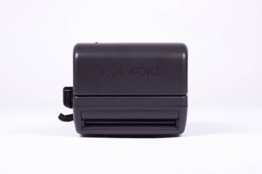 Moscow, Rusya Federasyonu, September0 2017: Kamera Polaroid