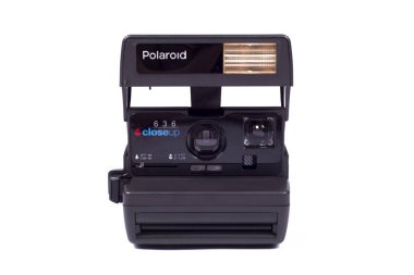 Moscow, Rusya Federasyonu, September0 2017: Kamera Polaroid