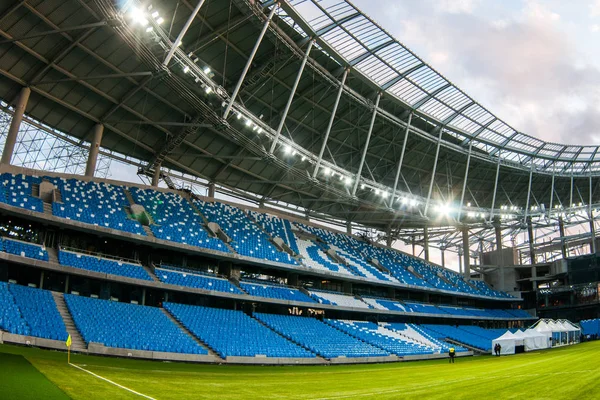 Russie Moscou Octobre 2017 Présentation Terrain Nouveau Stade Dynamo Moscowe — Photo