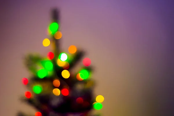 Fondo Abstracto Navidad Año Nuevo Árbol Navidad Borroso — Foto de Stock