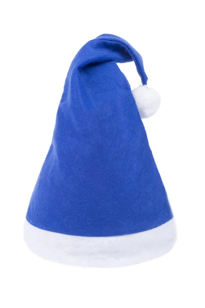 Santa Claus Blue Hat — Stock Photo, Image