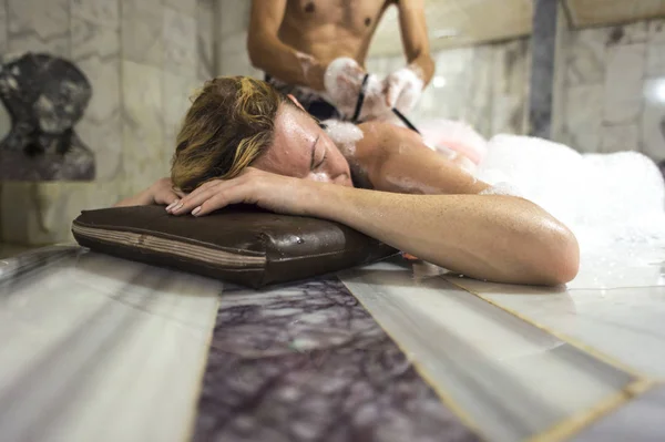 genç kadın Hamam veya Türk Hamamı