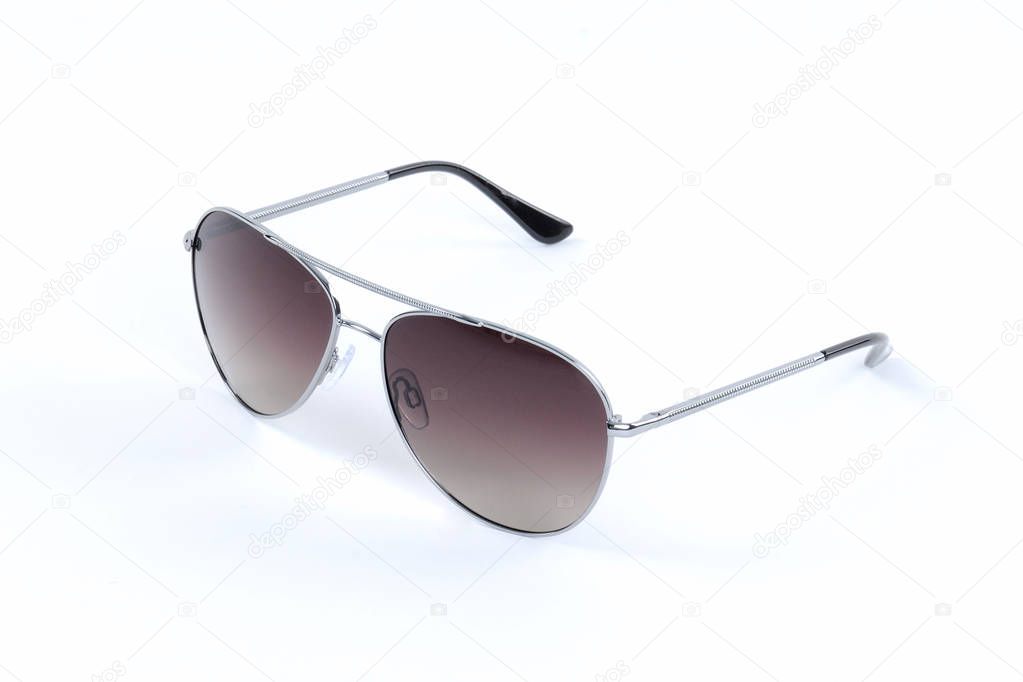Sunglasses on white background 