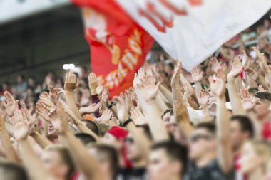 Stadyum podyumda alkışlar futbol taraftarları