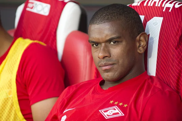 Rusya, Moskova, Ağustos 2017: Spartak liberosu futbol kulübü Fernando