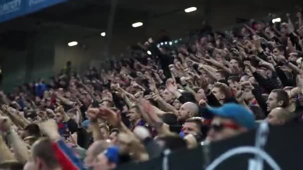 러시아 모스크바 2018 러시아 프리미어리그 우승에 Cska 클럽의 Pfc Cska — 비디오