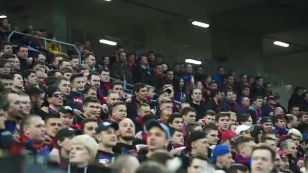 Rosja Moskwa Maja 2018 Kibiców Klubu Piłkarskiego Cska Rosyjskiej Premier — Wideo stockowe