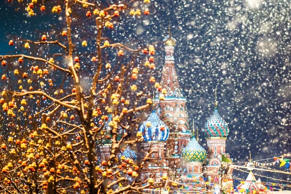 Christmas in Moscow. Red Square in Moscow