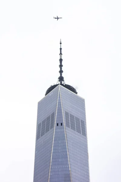 Nova York Eua Novembro 2018 Fumaça Telhado World Trade Center — Fotografia de Stock