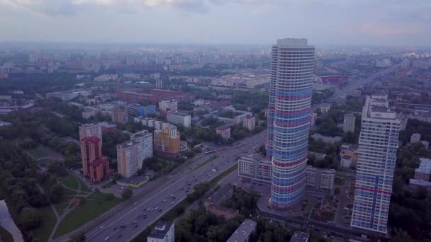 Complesso Residenziale Tricolore Vista Dall Alto — Video Stock