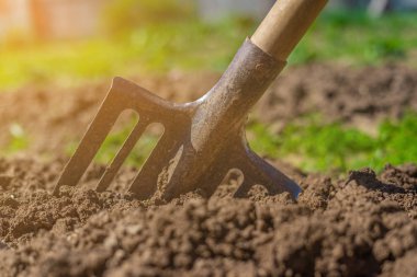 Toprağa kürek at.