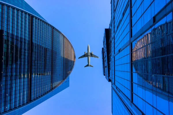 Vista Angolo Basso Grattacieli Moderni — Foto Stock