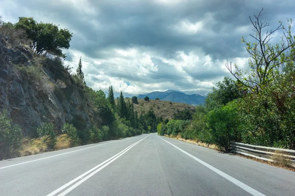 Główne Autostrady Crete Pedgus Całej Wyspie — Zdjęcie stockowe