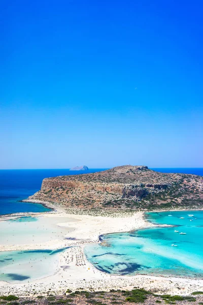 Balos Lagune Auf Betoninsel Griechenland — Stockfoto