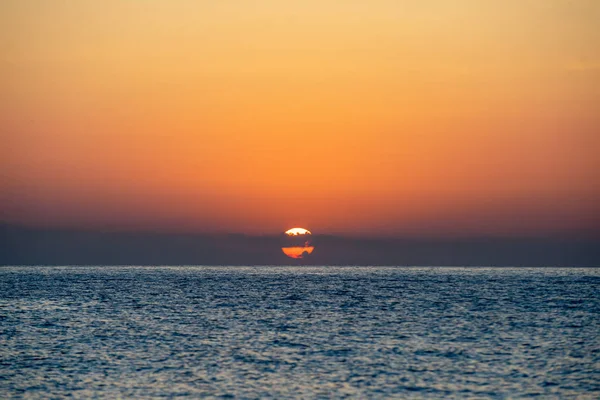 Tôt Matin Été Ciel Lumineux Plage Crète — Photo