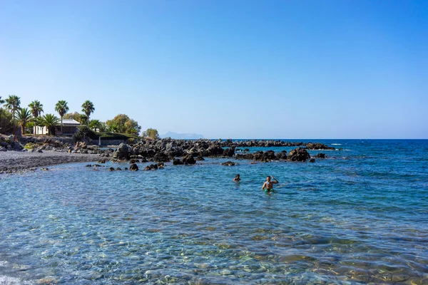 Uma Das Praias Creta — Fotografia de Stock