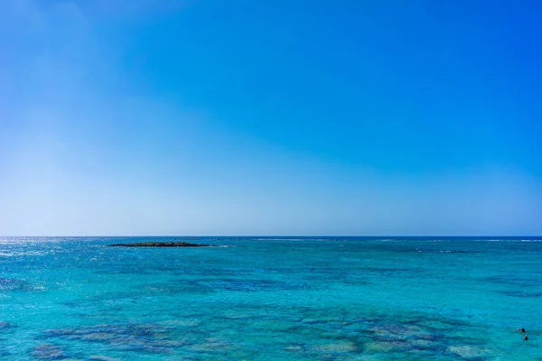 Vista Del Mar Mediterráneo Creta — Foto de Stock