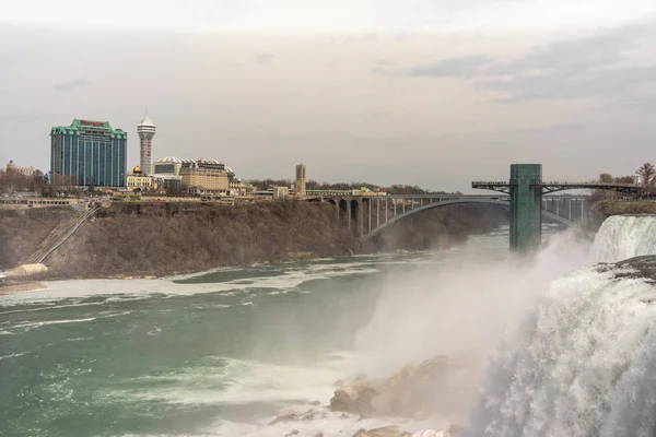 Wodospad Niagara Stronie Stany Zjednoczone Ameryki — Zdjęcie stockowe