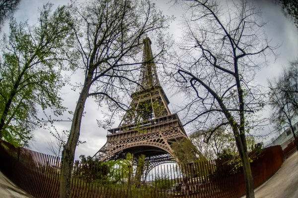 París Francia 2019 Torre Eiffel Soleado Día Primavera París Francia —  Fotos de Stock