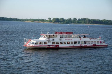 Nizhny Novgorod, Rusya 'da Volga' da bir tekne turu.
