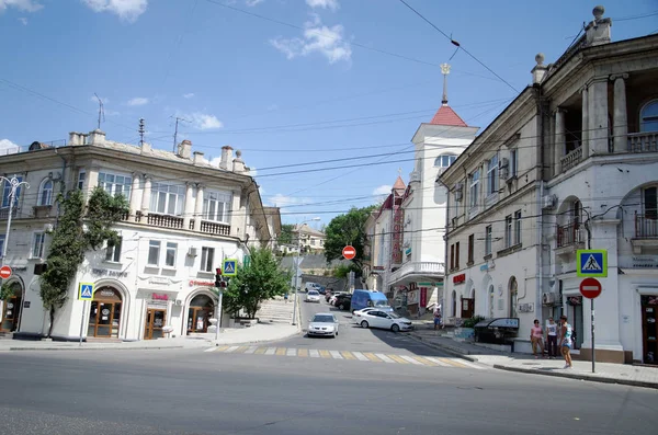 Photo Walk Sevastopol Crimea Black Sea Summer — Stock Photo, Image