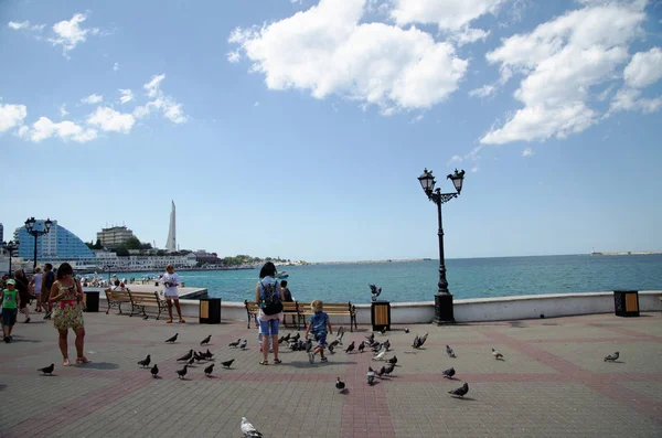 Baía Sebastopol Mar Negro Sebastopol Crimeia — Fotografia de Stock