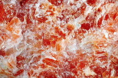 Mineral turuncu kalsit. Mineral doku. Makro doğal gemstone çekim. Ham maden. Arka plan.