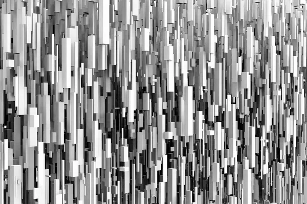 Abstrait Science-fiction Gris 3d fond géométrique Texture de lévitation des boîtes hautes — Photo