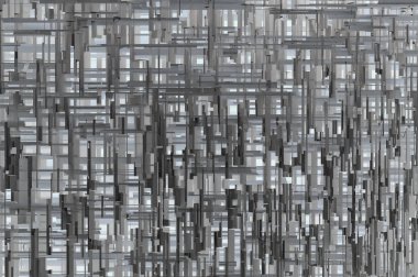 Soyut Sci-fi 3d geometrik desen arka plan doku