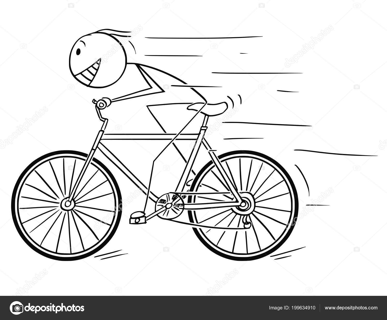 Cartoon of Man Riding Fast on Bicycle Stock Vector Image by ©ursus@ #199634910 Cartoon of Man Riding Fast on Bicycle Stock Vector Image by ©ursus@ #199634910