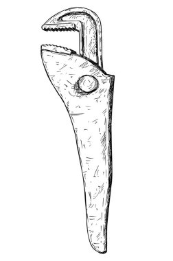 Vektör artistik çizim çizim beyinameliyatı aracı