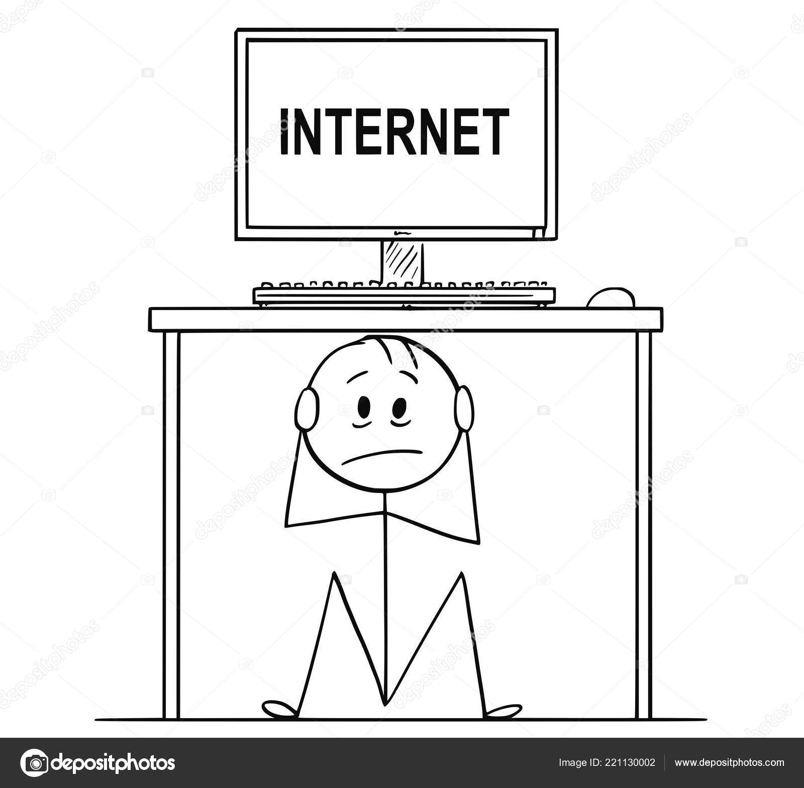 Hiding Under Desk Cartoon Cartoon Of Man Or Businessman Sitting
