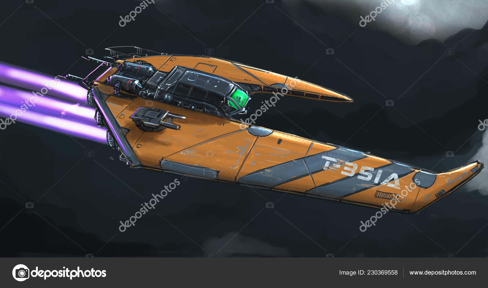 Concept Art Painting of Space Ship Stock Photo by ©ursus@ 230369558 Concept Art Painting of Space Ship Stock Photo by ©ursus@ 230369558
