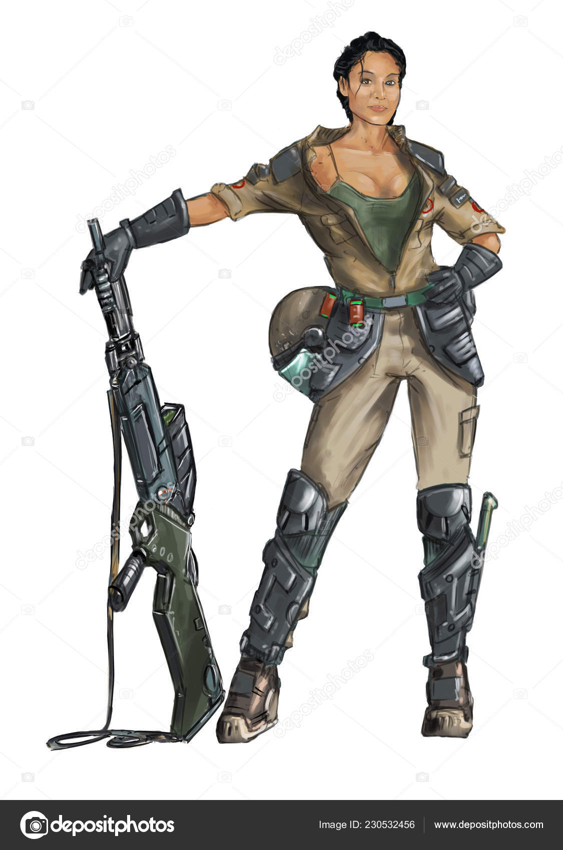 Sci Fi Soldier Art Concept Art Science Fiction Painting Of