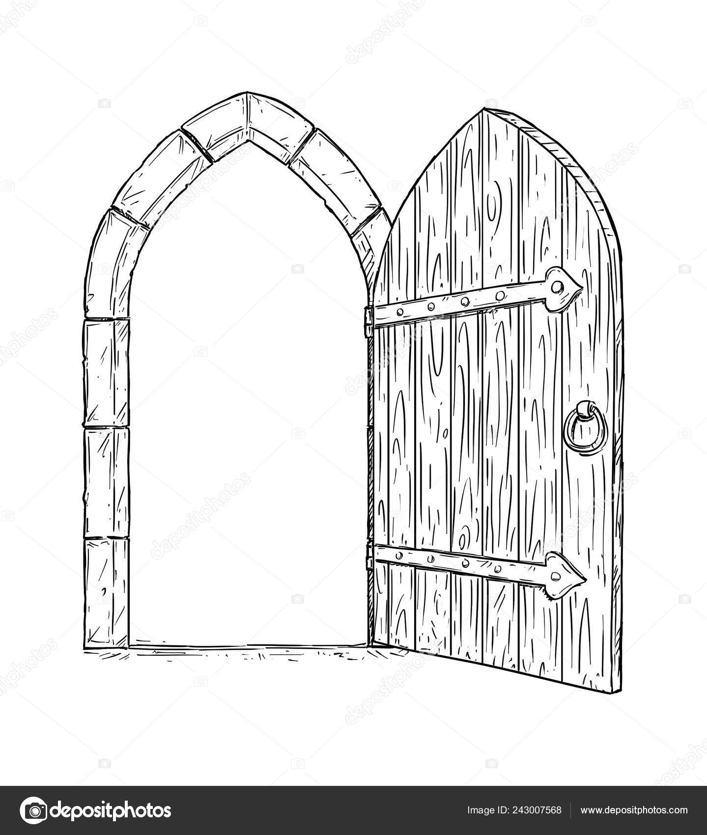 Old wooden door  work in progress  rdrawing