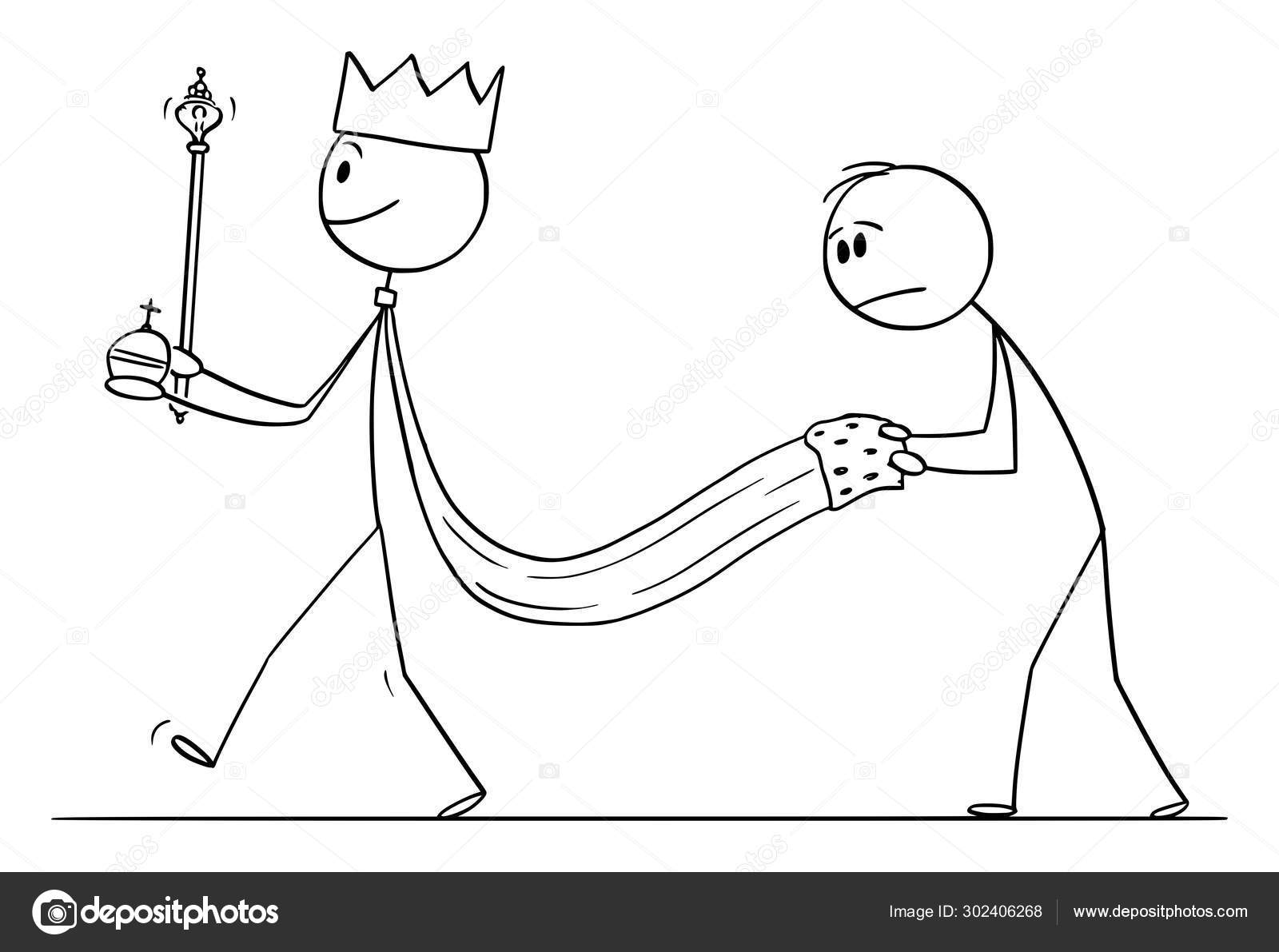 Desenho de arte de linha única do rei do xadrez, ilustração vetorial