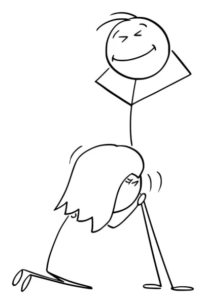 『母経』のベクトル漫画イラストセックスポーズ、男女の性的位置 — ストックベクタ