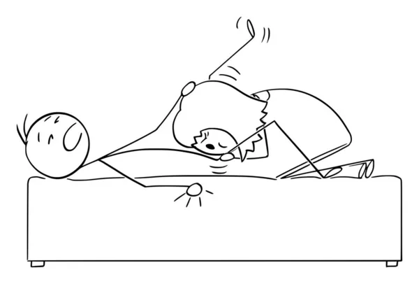 Ilustração dos desenhos animados vetoriais de Kama Sutra Sex Pose, posição sexual do homem e da mulher —  Vetores de Stock