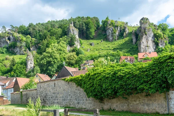 Pottenstein Village Franconian Switzerland Germany — Stock Photo, Image