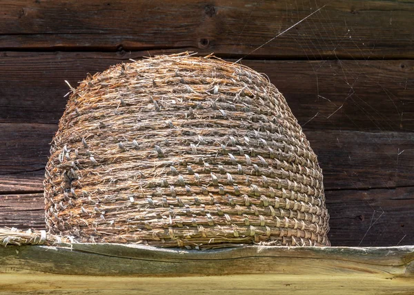 Vintage Beehive Made Straw — Stock Photo, Image