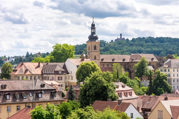 Luchtfoto Uitzicht Stad Bamberg Franken Duitsland — Stockfoto