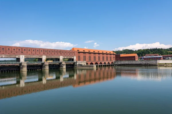 Centrale Hydroélectrique Sur Danube Passau — Photo