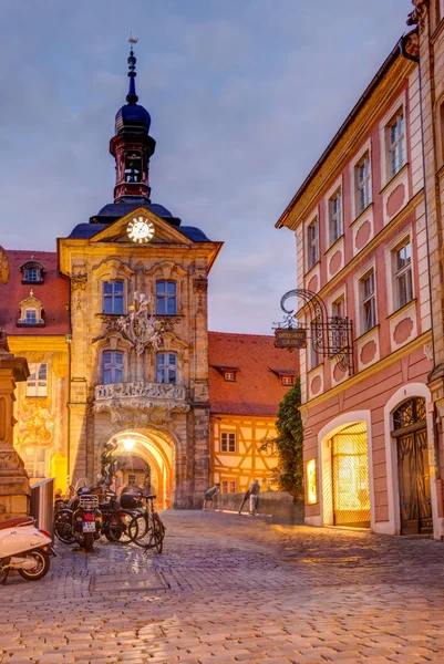 Bamberg Deutschland Juni Beleuchtetes Altes Rathaus Bamberg Deutschland Juni 2018 — Stockfoto